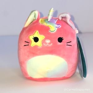 SIENNA 😺 Pink Rainbow Caticorn with Star Eye Original SquishmallowNWT